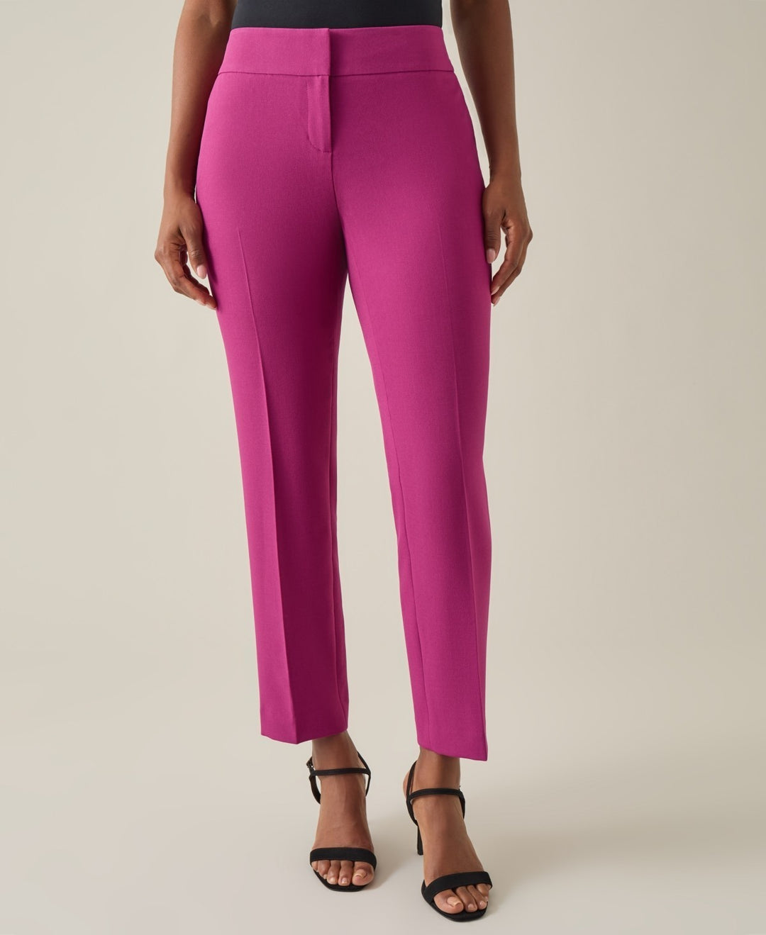 Kasper Women's Straight-Leg Stretch Crepe Pant MSRP $79