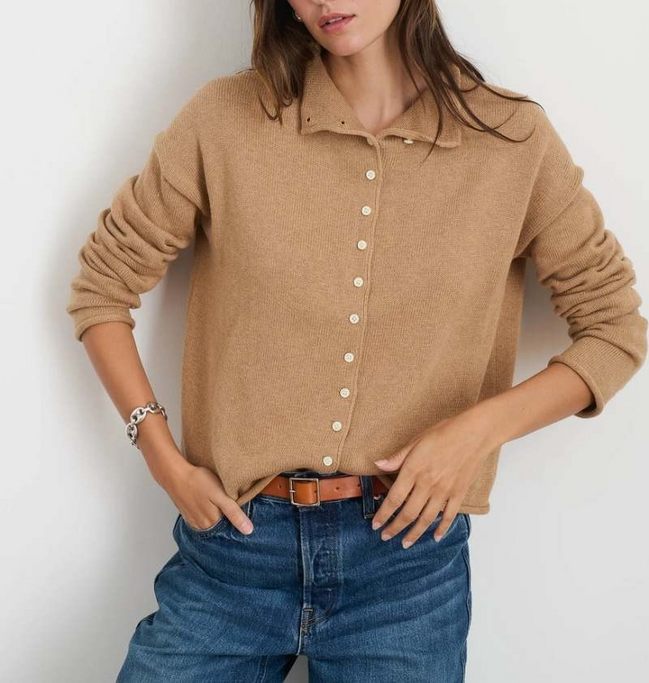 Alex Mill Taylor Rollneck Cardigan MSRP $165