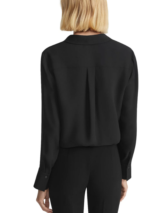 Lafayette 148 New York Scottie Silk Blouse MSRP $698