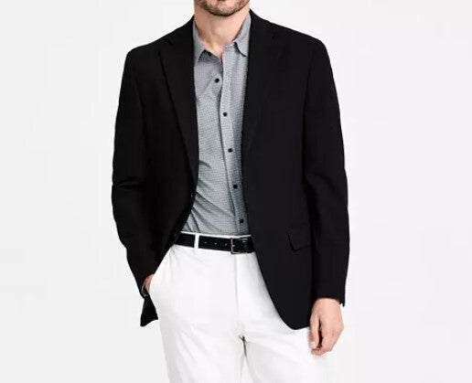 Michael Kors Men's Classic-Fit Twill Blazer MSRP $295