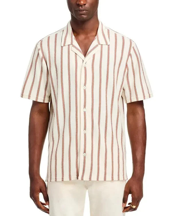 Madewell Printed Short Sleeve Button Front Camp Shirt MSRP $69