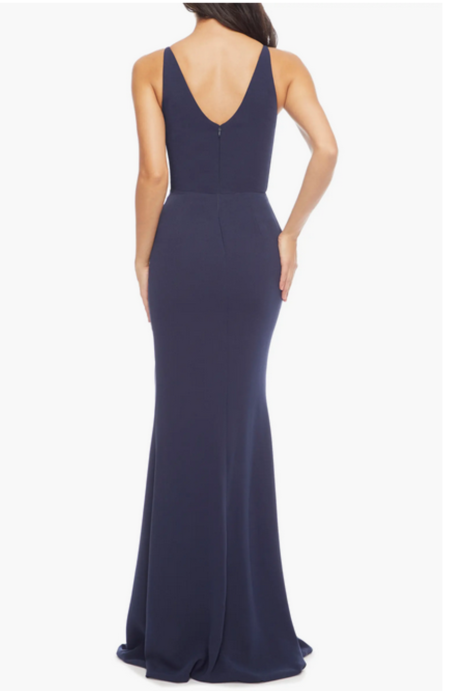 Dress the Population Jordan Plunge Neck Gown MSRP $248
