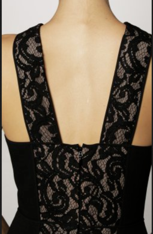 BCBGMAXAZRIA Maegan Lace-Inset Gown Size 10 # 12B 2243 NEW
