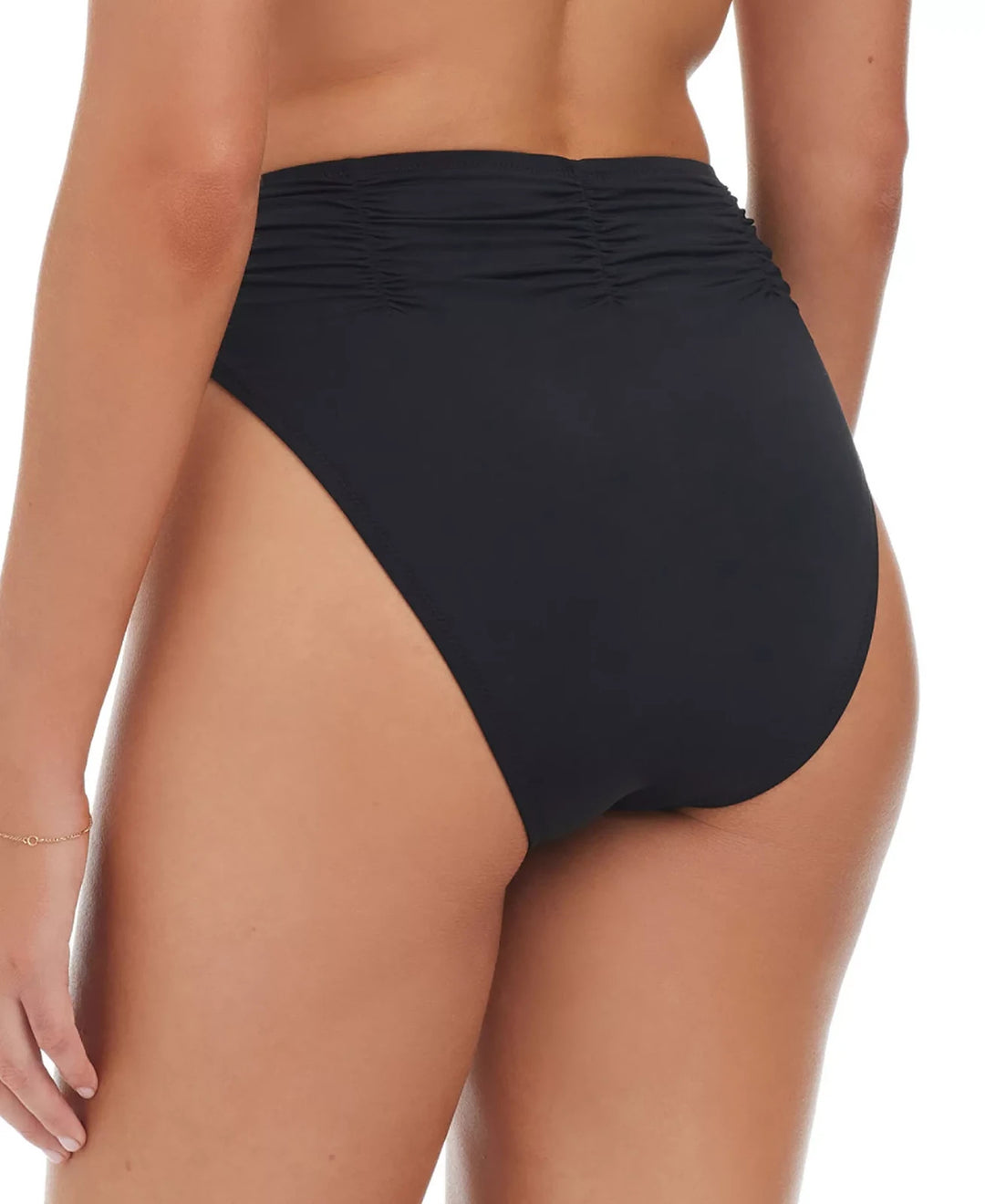 Sanctuary Beach Goddess Excess Shirred-Waist Bikini Bottoms MSRP $55