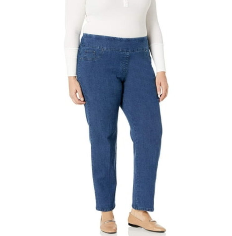 Ruby Rd. Plus Size Pull On Denim Pants MSRP $54
