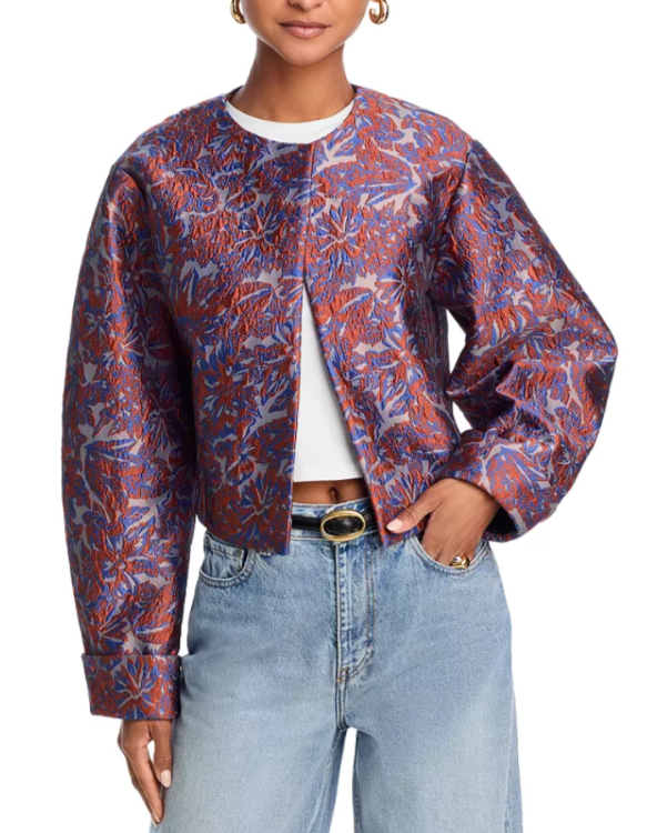 Derek Lam 10 Crosby Neville Cloque Jacket MSRP $595