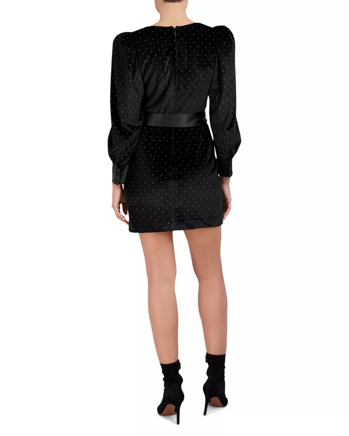 Bcbgmaxazria Dotted Belted Dress MSRP $328