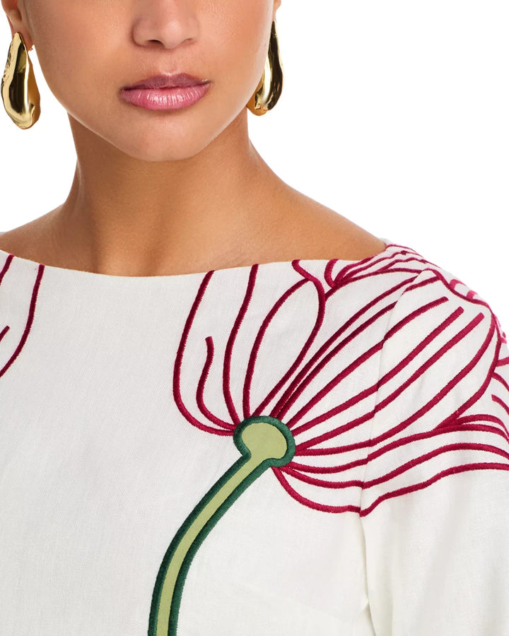FARM Rio Long Sleeve Mini Dress MSRP $298
