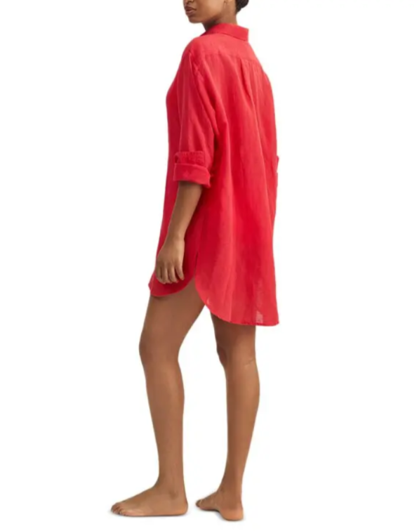 Polo Ralph Lauren Boyfriend Shirt Swim Cover-Up MSRP $150