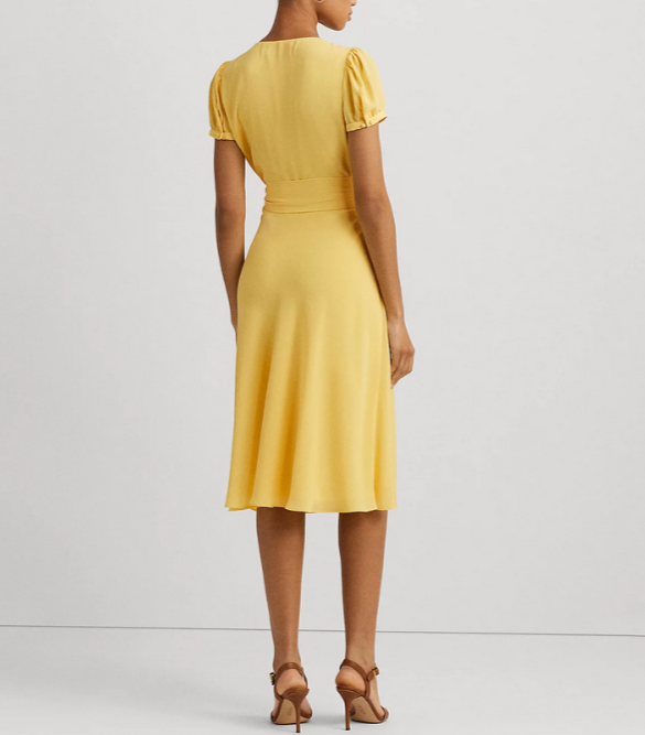 LAUREN Ralph Lauren Empire-Waist A-Line Dress MSRP $165