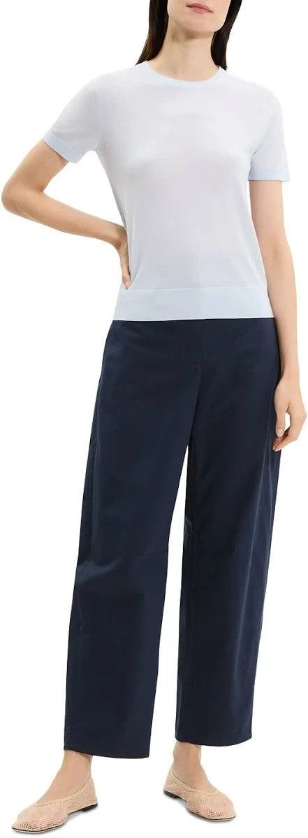 Theory Lightweight Wool Short Sleeve Top MSRP $215