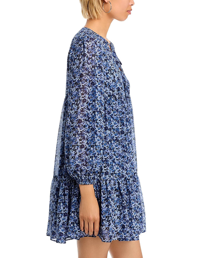MICHAEL Michael Kors Tie Neck Mini Dress MSRP $255