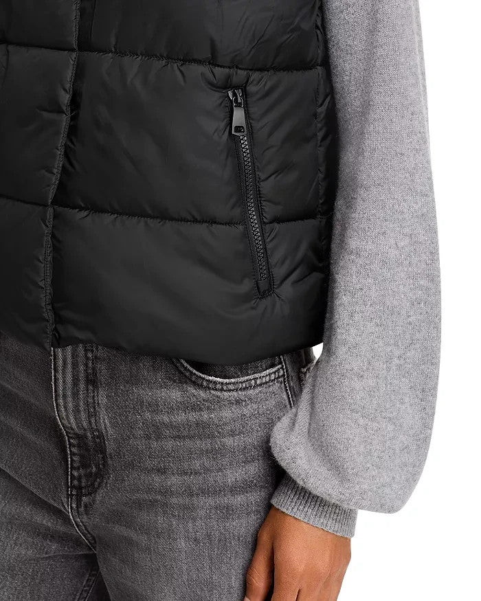 AQUA Athletic Cire Crop Padded Vest MSRP $108
