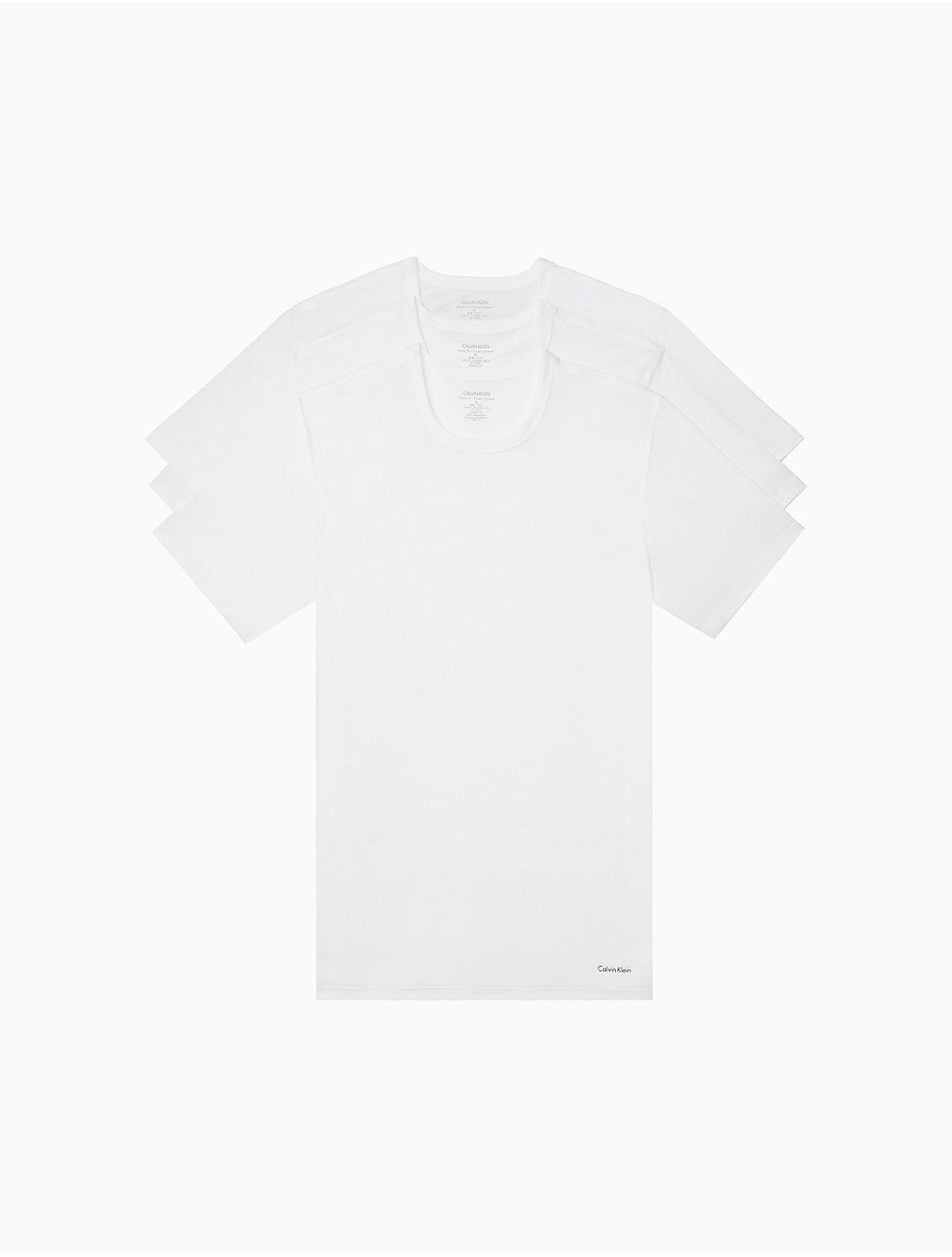 Calvin Klein Men's Cotton Slim Fit 3-Pack Crew T-Shirts MSRP $46