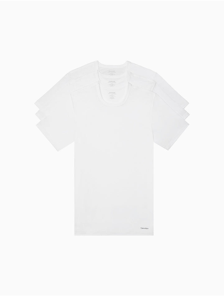 Calvin Klein Men's Cotton Slim Fit 3-Pack Crew T-Shirts MSRP $46