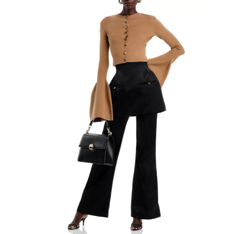 A.W.A.K.E. MODE Layered Skirt Trousers MSRP $1125