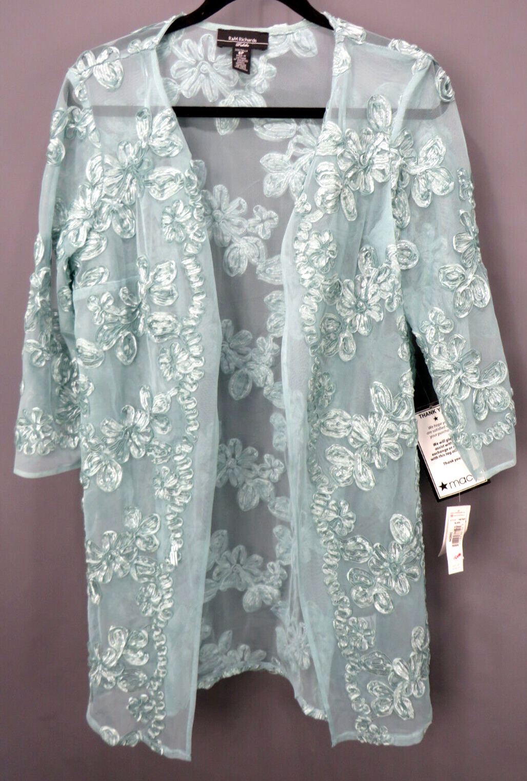 R & M Richards Petite Embroidered Jacket # 1A 2036 NEW