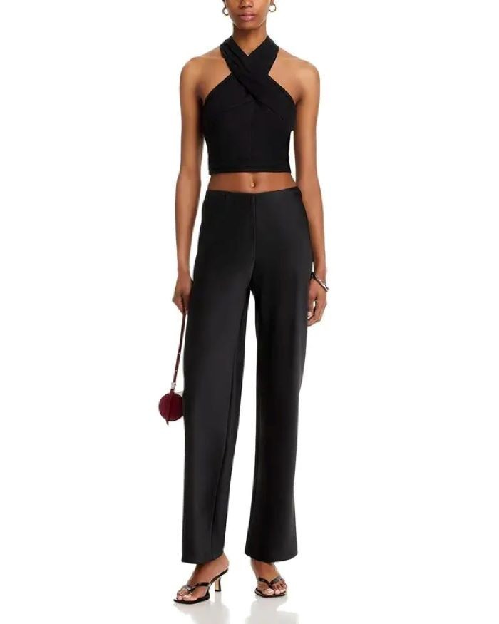 Steve Madden Winnie Halter Crop Top MSRP $69