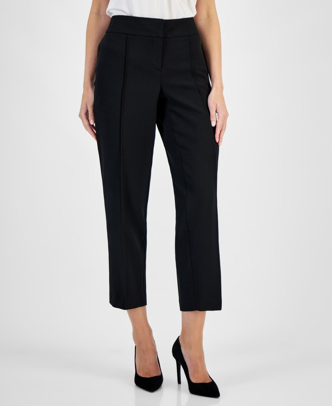 Kasper Women's Mid-Rise Straight-Leg Pants MSRP $79