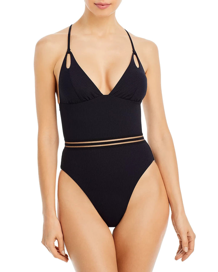 ISABELLA ROSE Queensland Ribbed One Piece Swimsuit MSRP $148