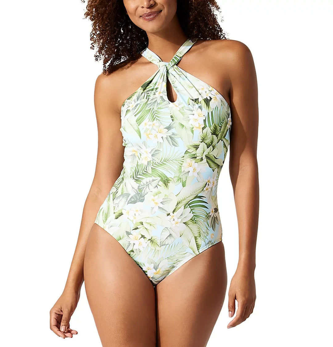 Tommy Bahama High Neck One Piece Swimsuit MSRP $168