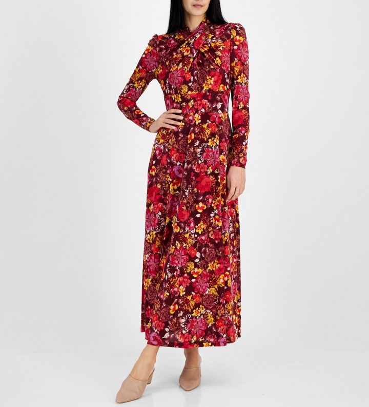 RACHEL Rachel Roy Harland Floral-Print A-Line Dress MSRP $139