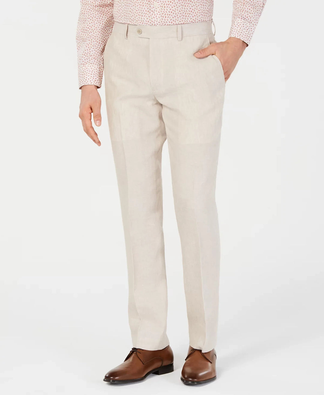 Bar III Slim-Fit Linen Suit Pants MSRP $135