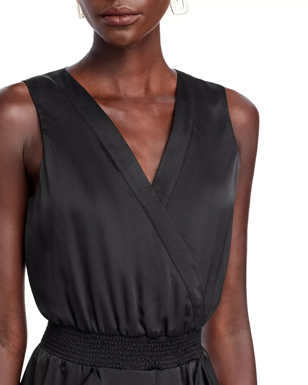 KARL LAGERFELD PARIS Ruffled Sleeveless Midi Dress MSRP $149