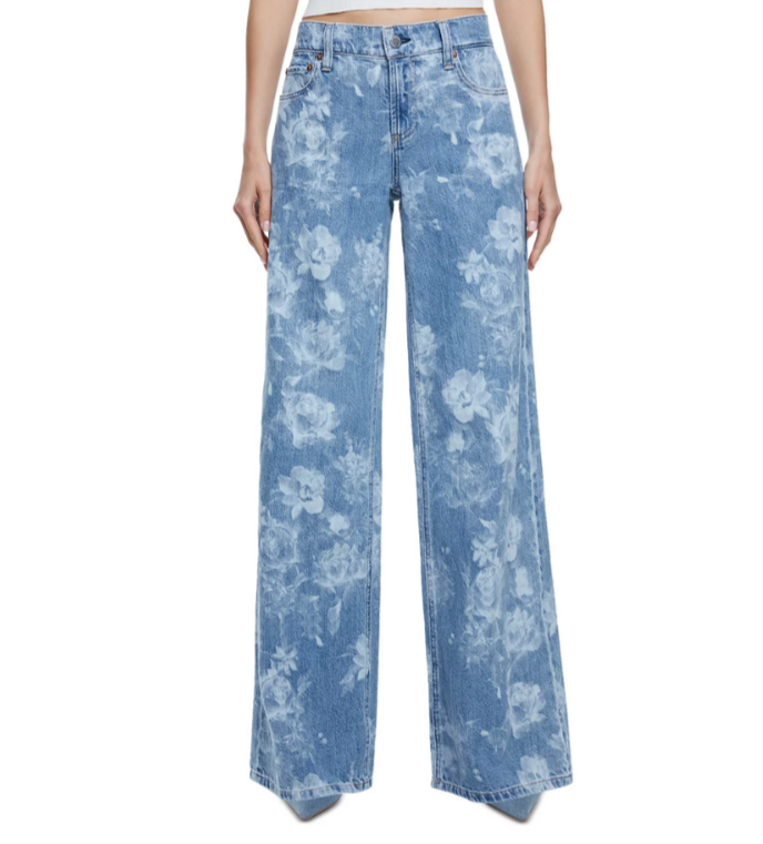 Alice and Olivia Trish Low Rise Baggy Jeans MSRP $350