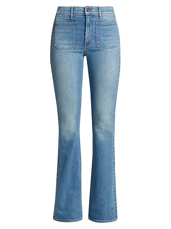 Veronica Beard Beverly High-Rise Skinny Flare Jeans MSRP $348