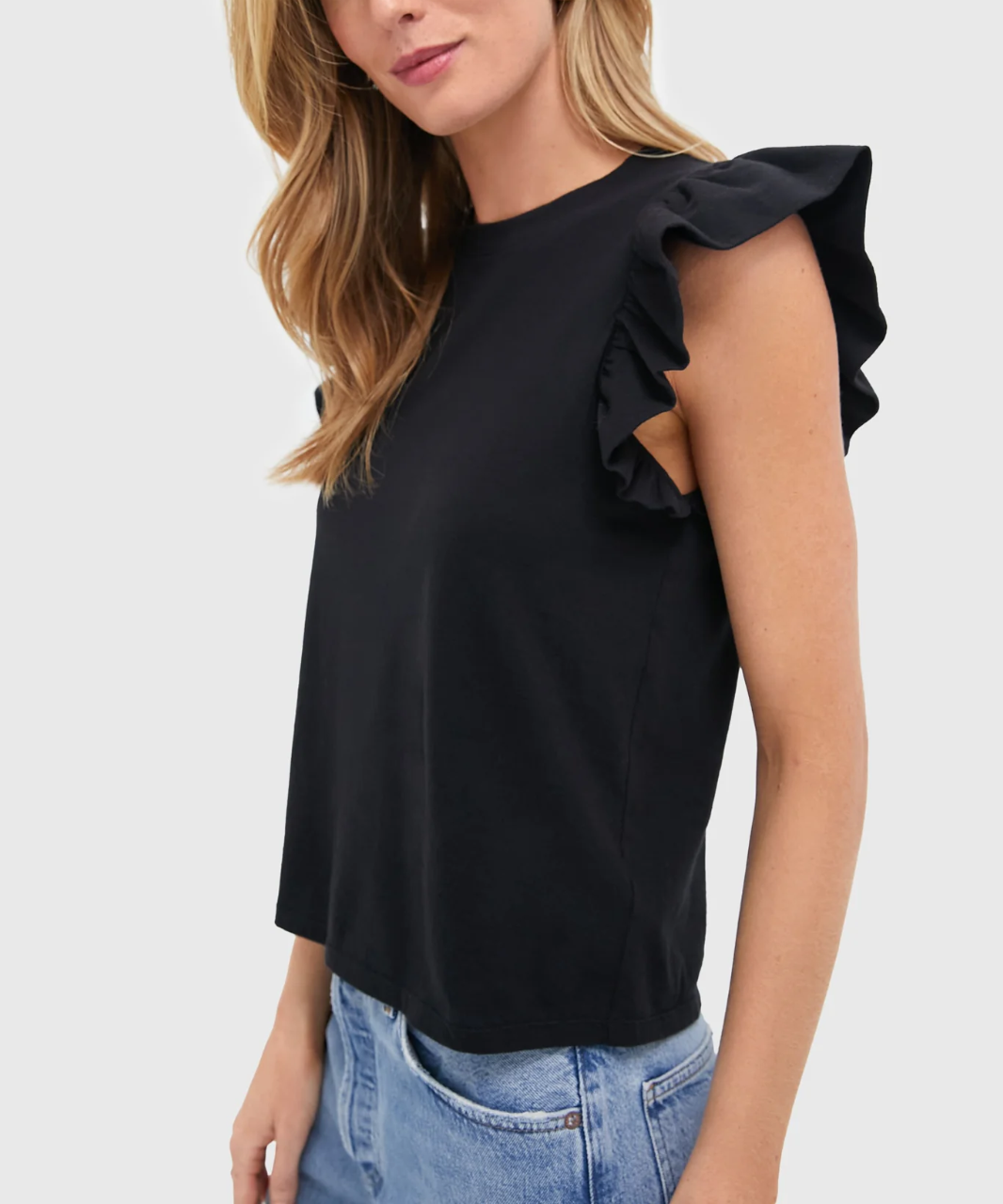 Paige Erissa Ruffle Sleeve Tee MSRP $109