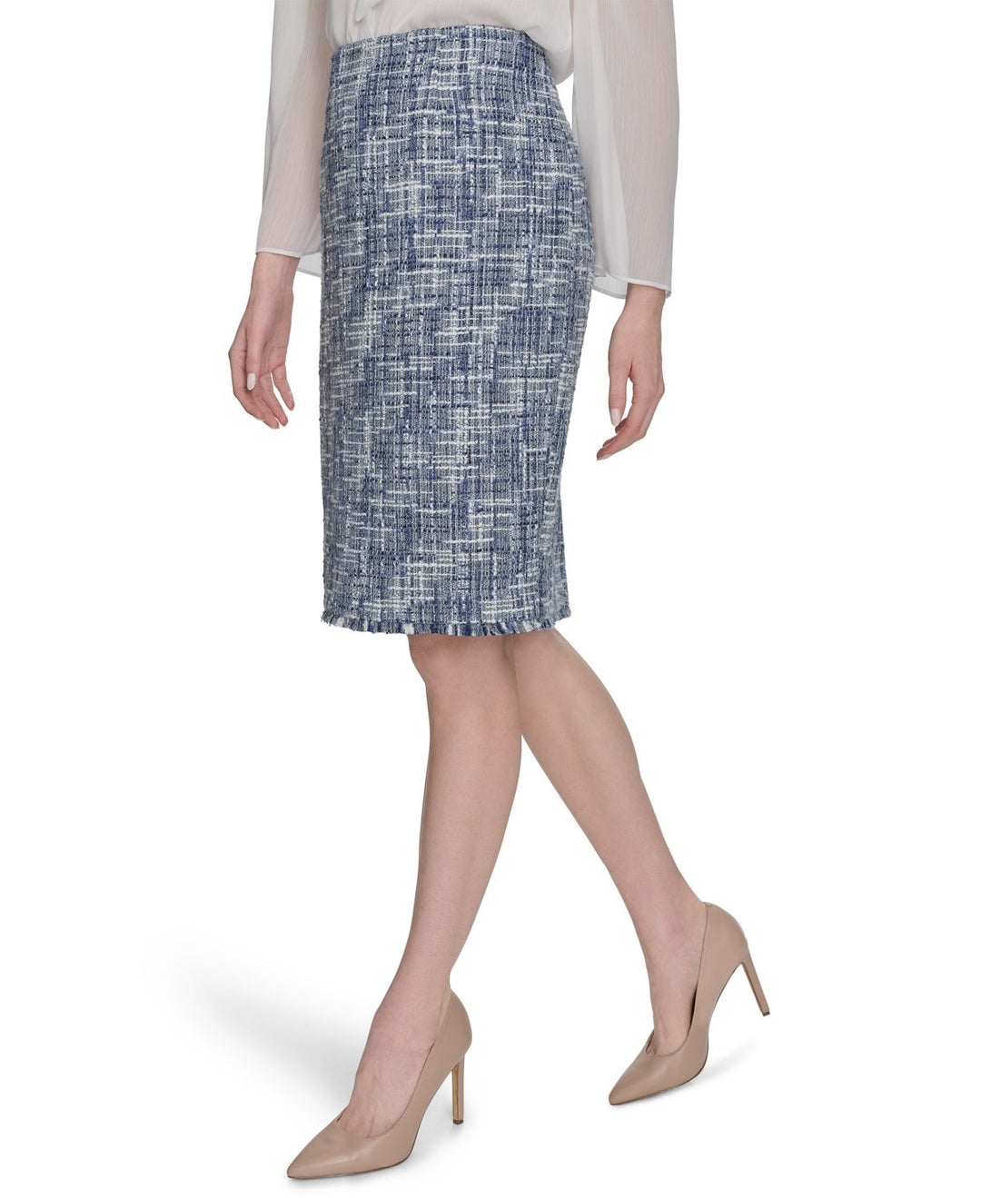 Calvin Klein Women's Tweed Pencil Skirt MSRP $89