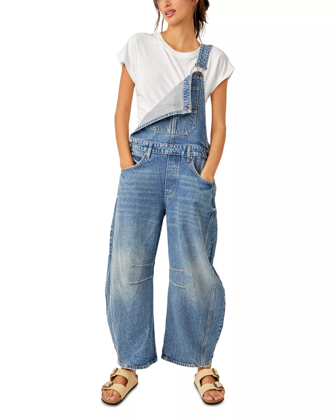 Free People We The Free Good Luck Overalls MSRP $148