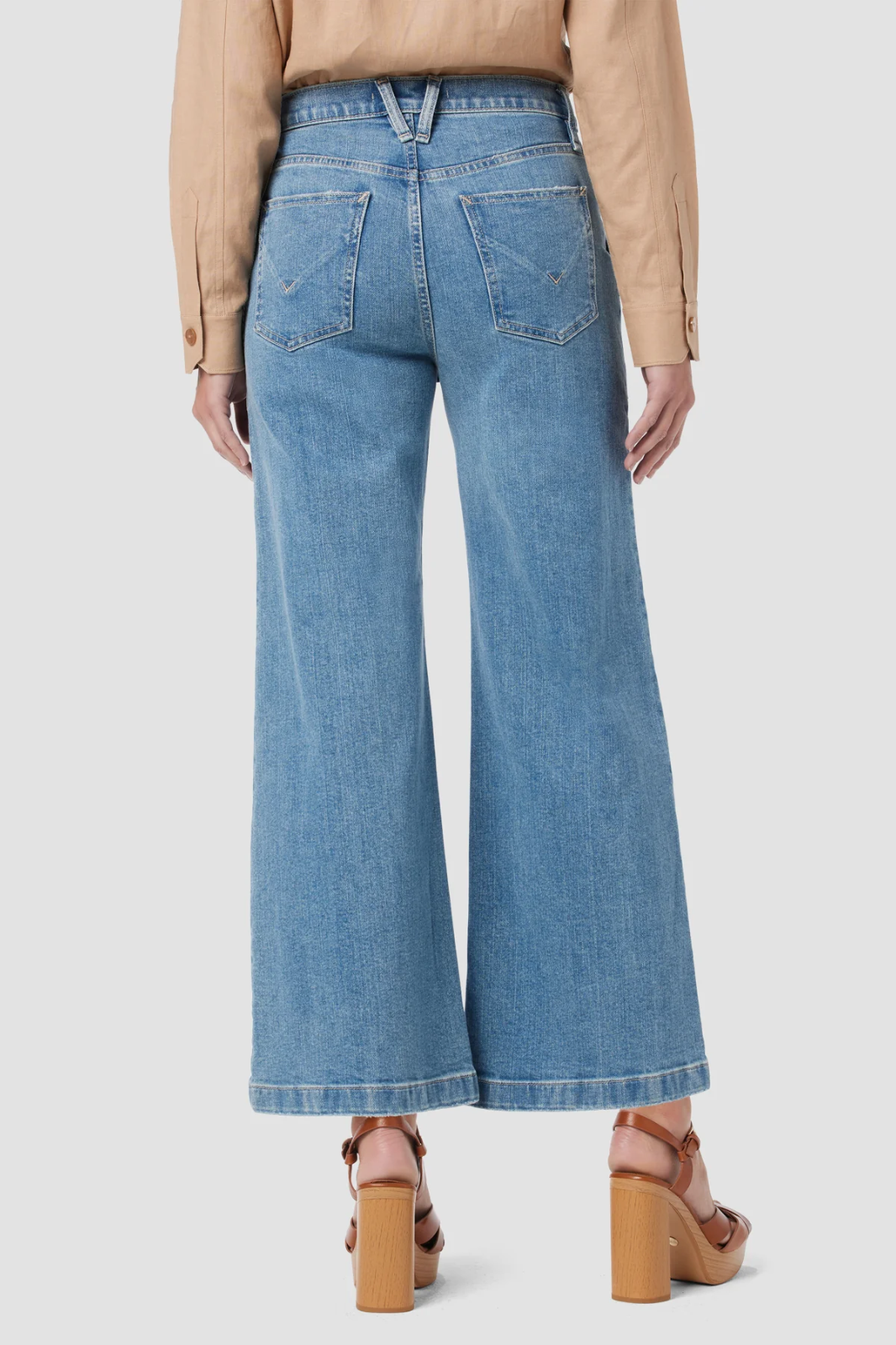 Hudson Jodie Loose Fit Wide Leg Crop Jean MSRP $245