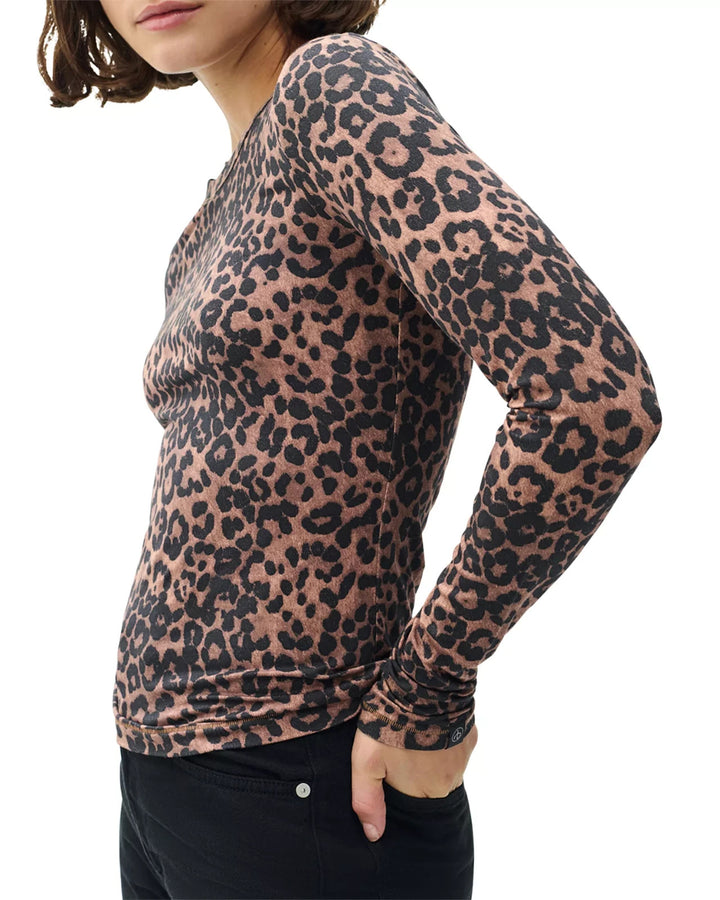 rag & bone Luca Printed Long Sleeve Tee MSRP $198