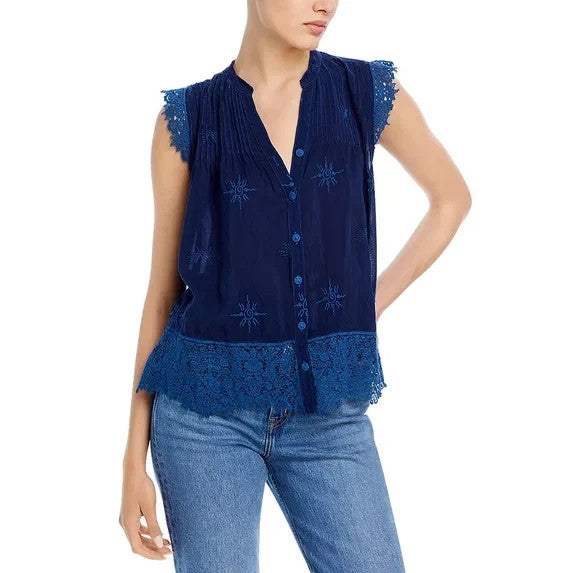 Johnny Was Zahyra Blouse MSRP $255