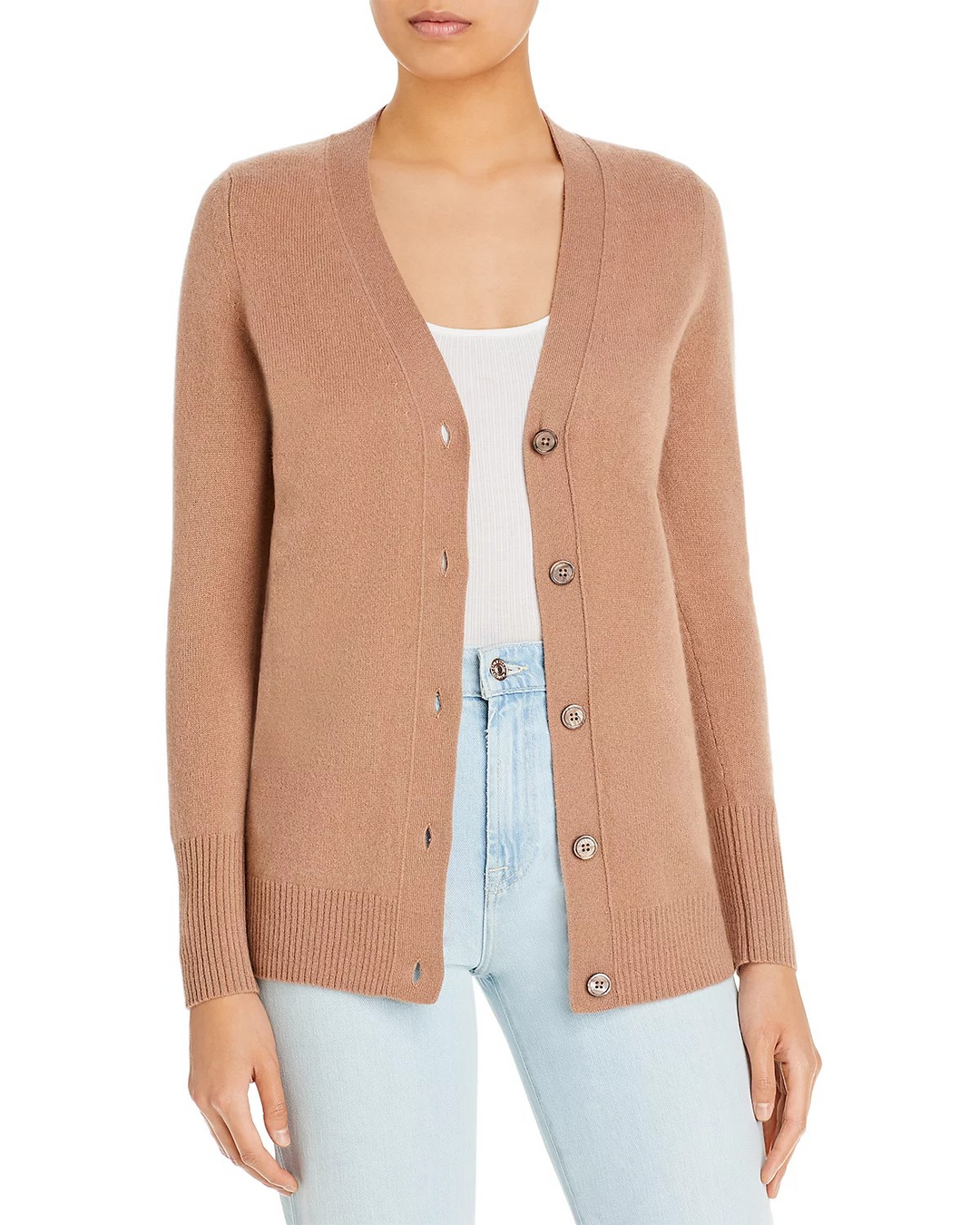 C by Bloomingdale's Cashmere Grandfather Cardigan MSRP $188