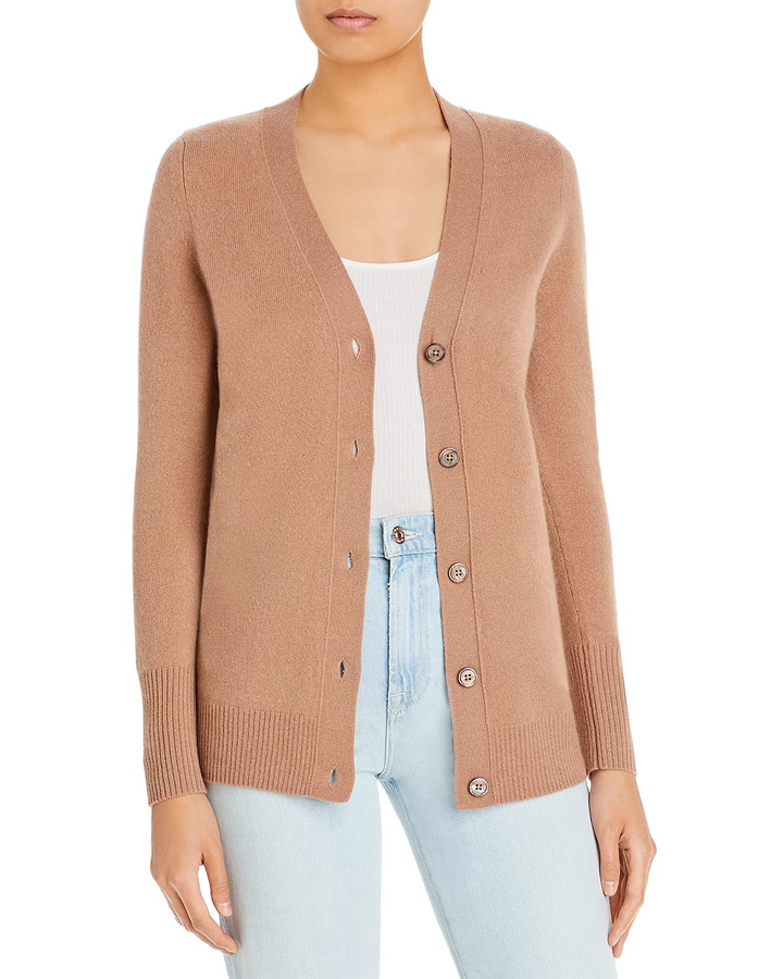 C by Bloomingdale's Cashmere Grandfather Cardigan MSRP $188