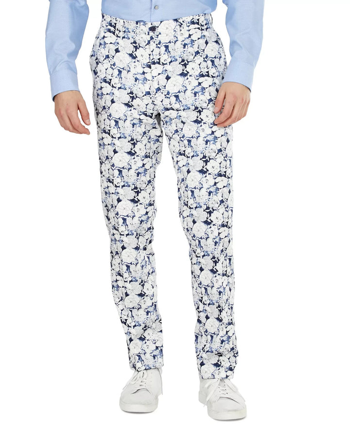 Bar III Men's Slim-Fit Floral Suit Separate Pant