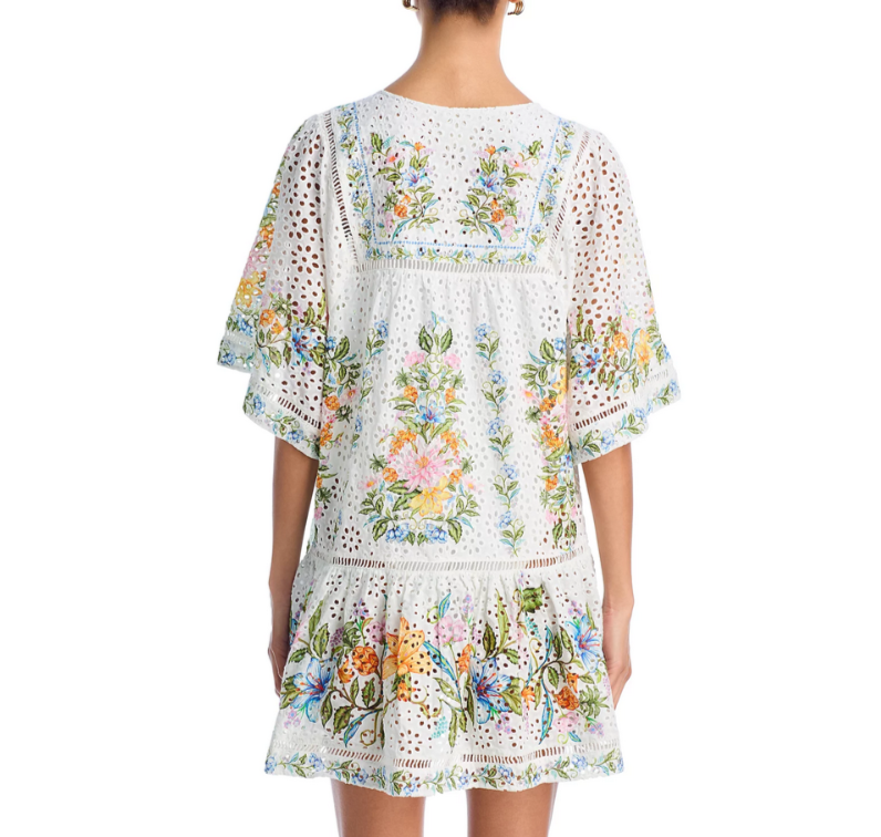 FARM Rio Sweet Bloom Bouquet Swim Cover-Up Dress MSRP $290
