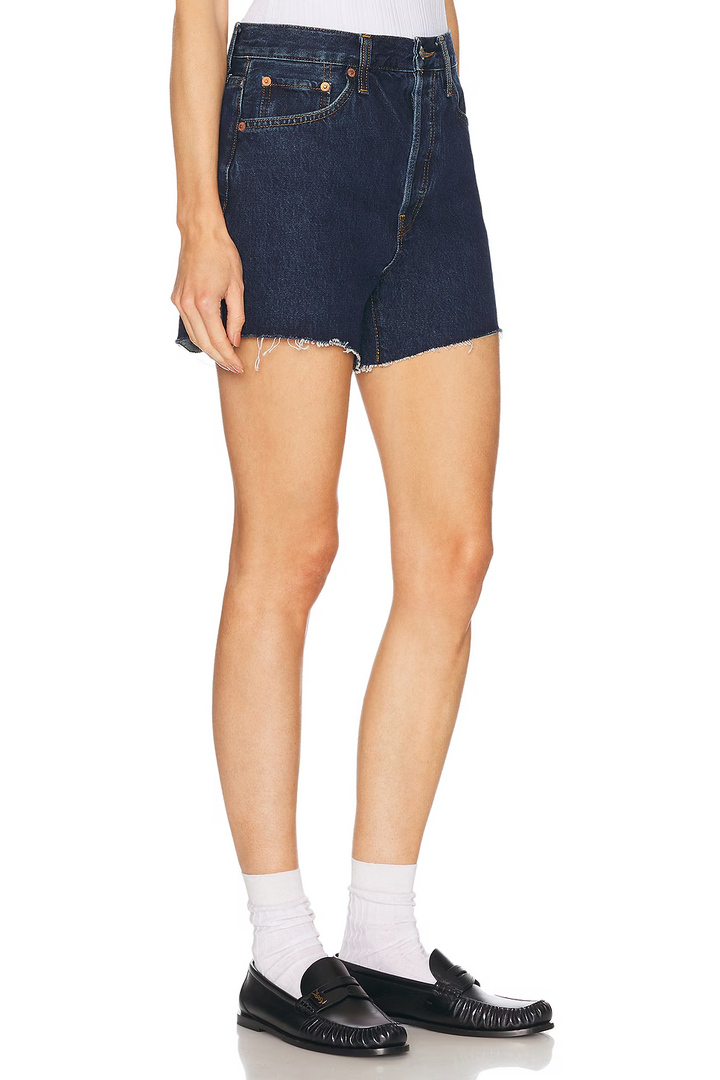 Re/Done 90s Low Slung Denim Shorts MSRP $215