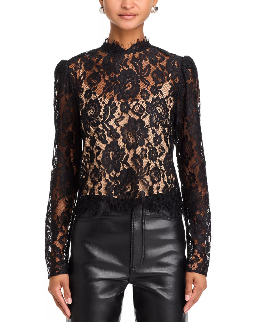 WAYF Nadia Lace Top MSRP $89