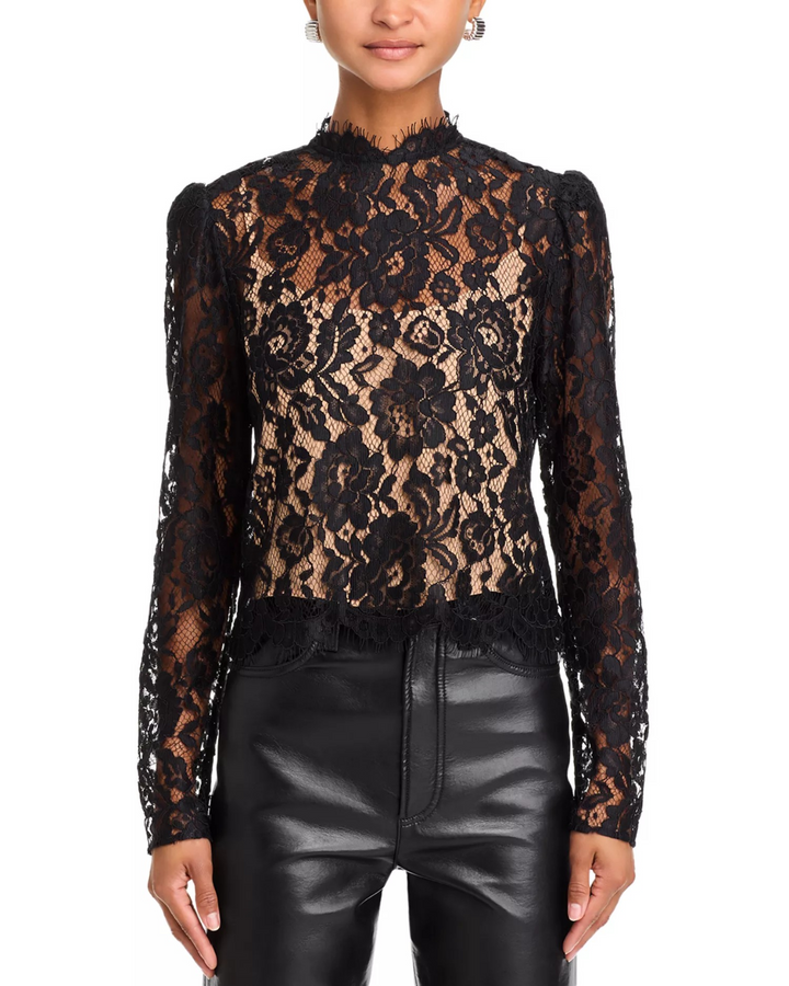 WAYF Nadia Lace Top MSRP $89