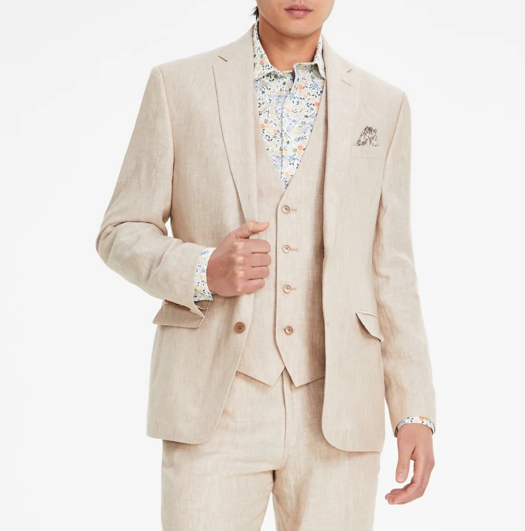 Bar III Mens Slim fit Suit Jacket Blazer MSRP $360