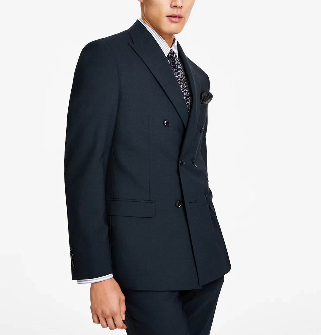 Bar III Men's Slim-Fit Double-Breasted Suit Separate Jacket 