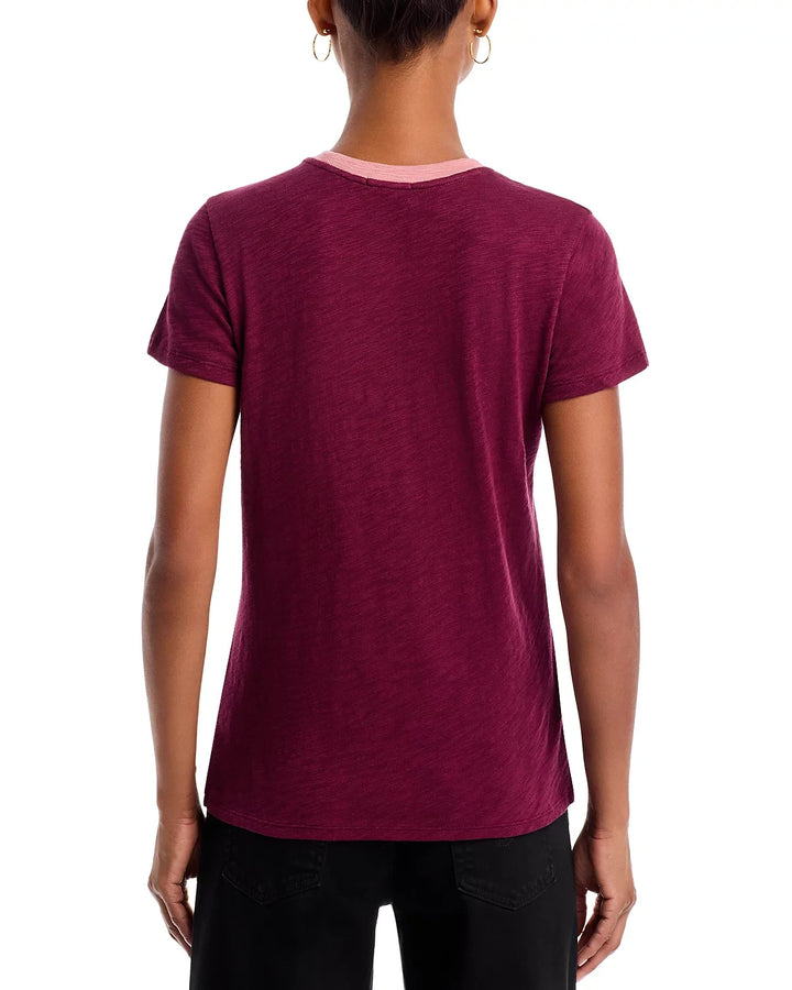 ATM Slub Jersey Schoolboy Crewneck Ringer Tee MSRP $90