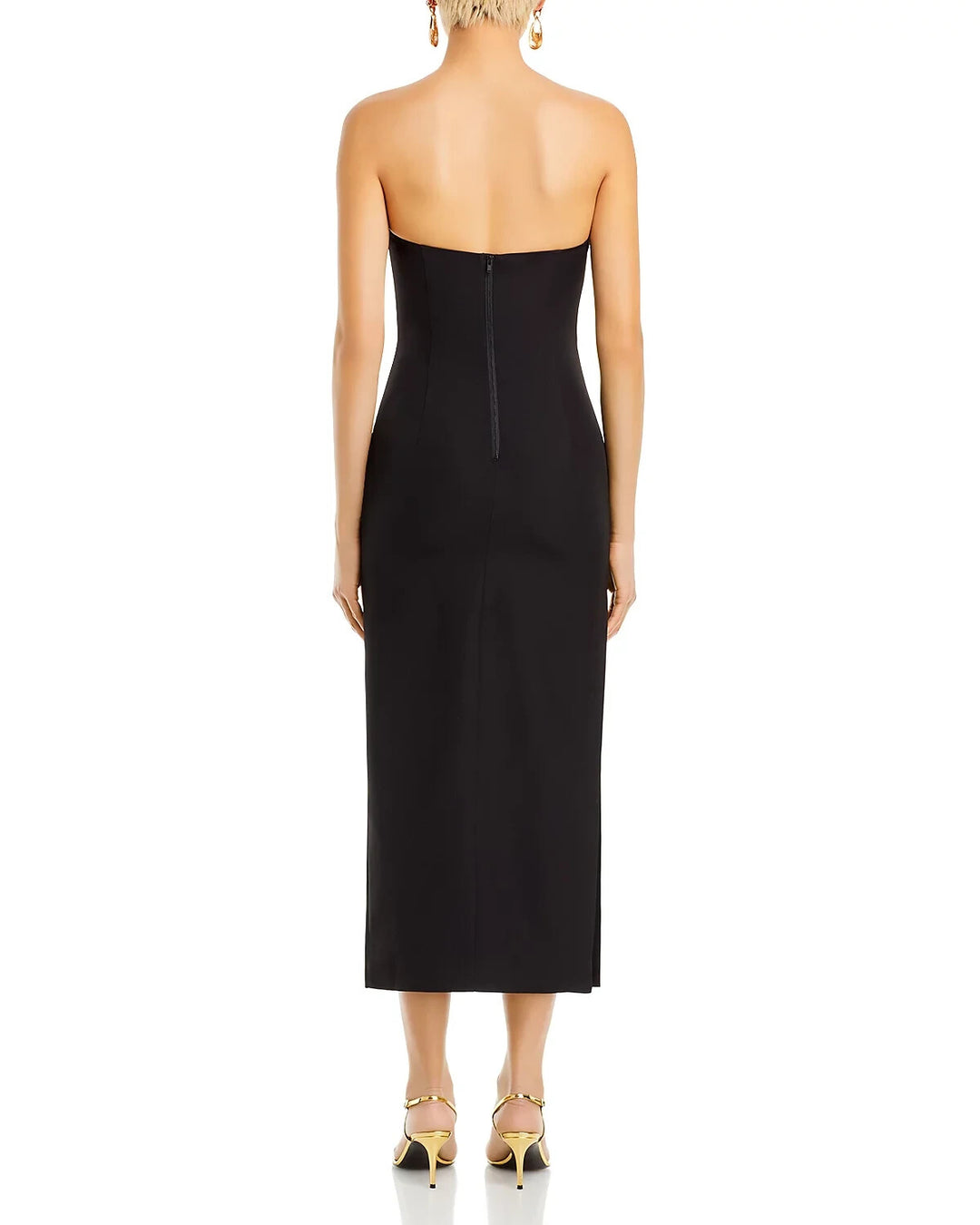 Bardot Eleni Plunge Neck Midi Dress MSRP $139 Size 4