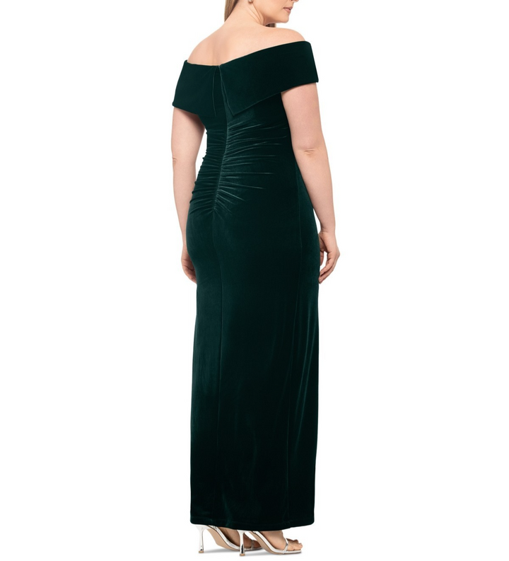 Xscape Plus Velvet Off-the-Shoulder Gown MSRP $189