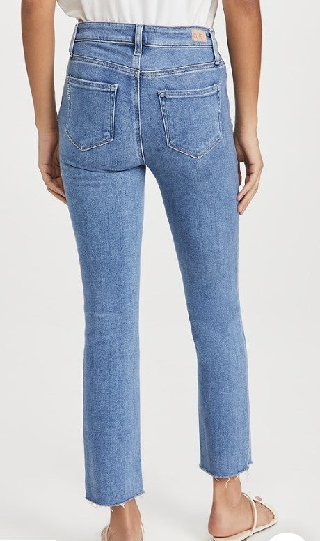 Paige Cindy High Rise Ankle Straight Jeans MSRP $219