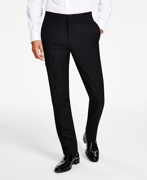 Alfani Men's Slim-Fit Stretch Black Tuxedo Pants NSRP $135